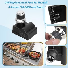 BBQration DHL-128-5Q Grill Igniters for Nexgrill 5 Outlets(AA), Black