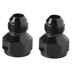 Flare Reducer Fitting Adapter Aluminum 12AN Female to 10AN Male Black – 2pcs