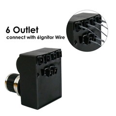 DHL-128-6Q Universal 6 Outlets Tact Push Button Grill Ignitor Kit for Home De…