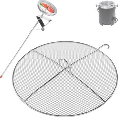 Turkey Fryer Top Cover and Thermometer for Charbroil Big Easy Oilless Turkey Fry