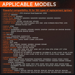 Upgraded H150 Universal Ignitor Replacement, Silicon Nitride Hot Rod Igniters 12