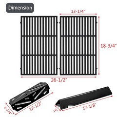 Charbrofire Genesis II E-310 Grill Replacement Parts 66095 Grates,Bars Deflector