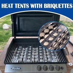 Briquette Tray Replacement for 26″ 32″ 40″ Grills, Ceramic Holder & Heat Plates
