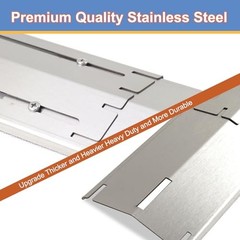 Universal Adjustable Heat Plate, Heat Tents Heat Shields for Gas Grill, 3 Pack