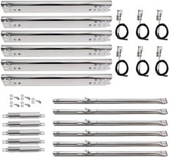 Heat Plates Burners Igniters Kit for Charbroil Advantage Series 6 Burner Grills