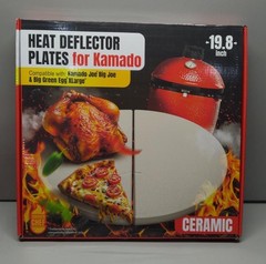 Kamado Joe Big Joe Big Green Egg XL Ceramic Heat Deflector Plates 19.8” – NEW