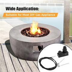 1PC BBQ Lighter Set AA Battery Two Outlets with Spark Plug Wire 1m Long
