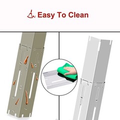 Universal Grill Heat Plates – Adjustable BBQ Flame Tamers & Heat Shields, 3-Pack