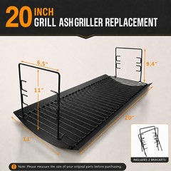 20 inch Ash pan for Chargriller 5050, 5072, 5650, 2123 Charcoal Grills, Char-…