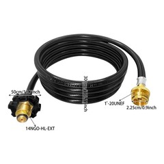 10Ft POL Fitting Propane Hose Compatible with Buddy Heater Connect 5-40LB Tank