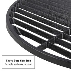KAMaster 18 inches Cast Iron Cooking Grids Grates for Large Big Green Eggs,Ca…