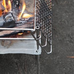 CAMPINGMOON 304 Stainless Steel Cooking Grates For Camping Stove Grill MTGG