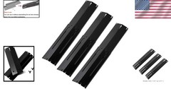 Adjustable Porcelain Steel Grill Heat Plates – Extends 11.75″ to 21″, Set of 3