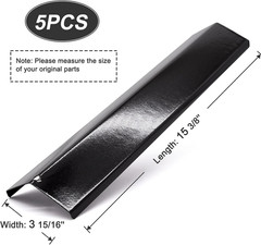 Grill Heat Plate Shields for Brinkmann Uniflame Porcelain Enameled Flame Tamers