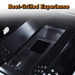 Grill Flame Tamers 6pcs Porcelain Enamel Heat Plates 14 9/16″ x 3 3/8″ – Fits