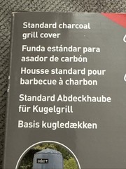 WEBER STANDARD CHARCOAL GRILL COVER 7450. Size is 18.5”. NEW IN PACKAGE
