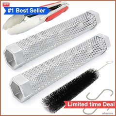 Pellet Smoker Tube 2 Pack 12 Inch 304 Stainless Steel Cold Smoke Generator for