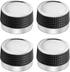 Gas Grill Control Knobs for D Shaped Valve Stem BBQ Chrome Plated Plastic