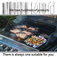 Share Kalomo 15 Inch Grill Heat Plates Shield Burner Covers Flame Guards, 4-Pack