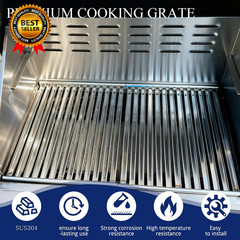 SS15375 (2 Pack) Stainless Steel Grill Grate for TEC Gas Grill Patio