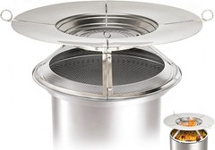 Heat Deflector W/ Mesh Spark Screen Solo Stove Bonfire 19.5″ Durable