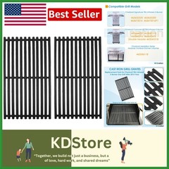 Durable 17″ x 8 3/4″ Cast Iron Grill Grates for Charbroil TRU Infrared Models