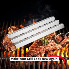 Grill Replacement Kit for Broil King Baron Stainless Steel Heat Plates Burners