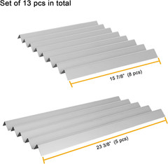 304 Grill Flavorizer Bars Replacement for Weber 7538, Genesis 1000-5000 Grill Pa