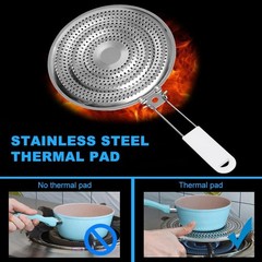 Stainless Steel Heat Diffuser Plate for Gas Electric Induction Stove with Handle