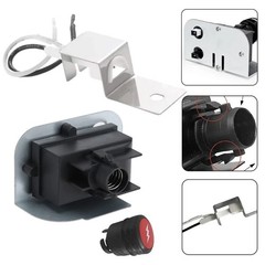 Piezo Ignition Kit for Gas Grill For Weber Q120 Q220 2 Wire Harness Bracket Set