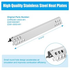 Grill Replacement Parts 17″ Emitter Plates 3 Burners for Charbroil TRU-Infrared
