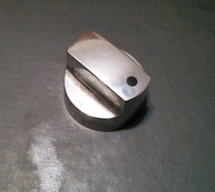 BBQ Char-Broil Grill Chrome Plastic Knob DIYG651-0044-W1 D=2″