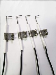 4-Piece Durable Igniter Kit Ceramic Electrode with Wire for Gas Grill Models