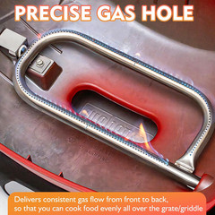 Grill Burner Tube for Weber Q100 Q120 Q1000 Q1200 Baby Q 17″ Pipe 69957 41657
