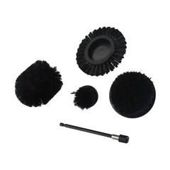 Practical and Trustworthy BBQ Grill Brush 5 Peice Set Wire for Drill Use