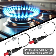 Grill Igniter, Long Nose BBQ Lighter – Upgraded Piezo Electric Push-Button Ig…