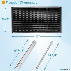Grill Replacement Parts 3-Pack Porcelain Steel Grate for Charbroil TRU-Infrared