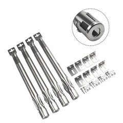 Premium Retractable For Gas Grill Burner Set 6 Stainless Steel Burners