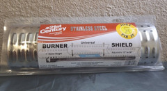21St Century Stainless Steel Universal Adjustable 3 Piece Burner Shield B13C