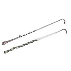 BBQ Hooks Meat Hook Flipper Cooking Hooks BBQ Food Flipper Long Handle Meat Hook