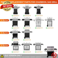 Grill Replacement Parts for Charbroil Performance 6 Burner 463244819 463238218 4