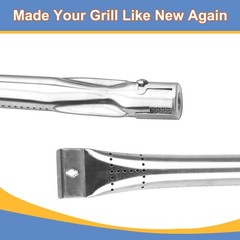 6 Pack 15 x 1 Stainless Steel Burner Replacement for Nexgrill 720-0737, 720-0744