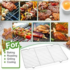 Cooling Rack and Baking Rack with Stainless Steel, 2 – Pack 10 x 15 Inches He…