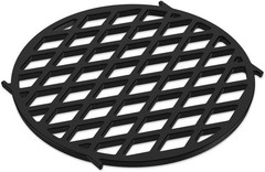 Round Cooking Grate Porcelain-Enameled Cast-Iron For 22.5″ Weber Charcoal Grills