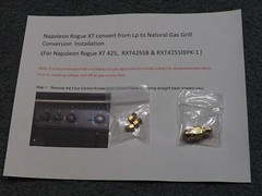 LP to Natural Gas Conversion Kit Napoleon Rogue XT RXT425SB/SIB & RXT425SIBPK-1