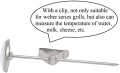 BBQ Gas Grill Thermometer Replacement for Weber 9815 62538 Genesis 1000-5500