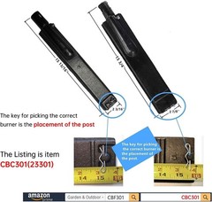 15.75″ Cast Iron Burner Replacement BBQ Galore Nexgrill Aussie Coleman Grill