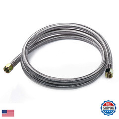 Dozyant 6 Feet Propane Hose Extension 3/8 Female Flare On Both Ends Stainless