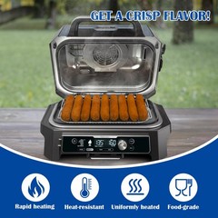 17.8″ Griddle Plate Smoke Rack Replacement for Ninja Woodfire OG951 OG850 Grill