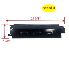 Parts DP131 (4-pack) 14 5/8″ x 4 1/4″ Porcelain Steel Heat Plates for Charbro…